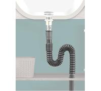 Générique Tuyau de vidange Flexible ondulé, Tuyau de piège d'évier Extensible for Cuisine, Salle de Bains, lavabo, Baignoire à Linge, Facile à Installer