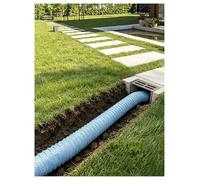 Générique Tuyau de vidange français - Drain extérieur perforé Flexible for Cour, Jardin, aménagement paysager et Gestion de l'eau, 1 à 20 mètres(150mm,13 meters/42.7ft)
