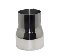Générique Tuyau d'échappement Adaptateur Droit Universel Acier Inoxydable Gamme Tailles 32mm À 66mm Réducteur Silencieux D'échappement Voiture Tuyau Soudé(32mm-45mm)