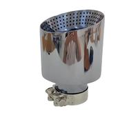 Générique Tuyau d'échappement Sortie Tuyau D'échappement Voiture Acier Inoxydable, Grand Diamètre Modifié 114mm 101mm Galvanoplastie Noir Gaz Haute Qualité(77mm-114mm)