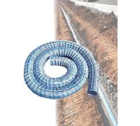 Générique Tuyau d'évacuation ondulé en Tissu Non tissé avec Fil d'acier, Flexible et perméable, 5 cm/2 po, for Jardin, pelouse et Trottoir(20m/65.6ft)