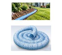 Générique Tuyau Drain français 2", Flexible annelé et perforé | Pour drainage de jardin, descente de gouttière et sous-sol(25meter/82.0ft)