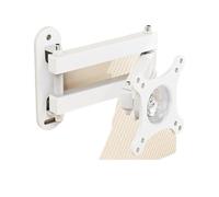 Générique TV Mount, Support Mural TV à Mouvement Complet for écran LCD LED 14-27 Pouces, Extension pivotante et inclinable, Support d'écran Plat VESA100 × 100,for Televisions(White)