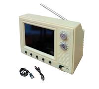 Générique TV Rétro - Petit écran 720P Mémoire 8 Go Décoration intérieure - Mini TV Scènes Miniatures Décoration | pour Cuisine Salon Chambre Bureau dortoir Couloir entrée Bureau étagère