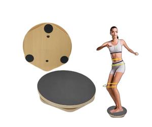 Générique Twist Exercise Machine, Planche D'Entraînement Rotative en Bois,Waist Shaping, Portable Twisting Disc Workout Tool, Body Toning, AB Sculpting, Workouts Rotation À 360°, 30 X 4 Cm