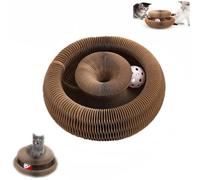 Générique Twisty Paws Cat Toy, Accordion Foldable Interactive Scratcher with Ball, Modular Design for Play & Rest, Fun Scratch & Lounge Toy for Cats of