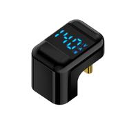 Générique Type C, Angle Adapter, Black Digital Display, Female Connector, Male Plug, 180 Degree Design, 8K 60Hz Support for Cell Phones, Laptops, Tablets, Charging, Display, Indoor