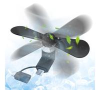 Générique Type C Cell Phone Fan Type-C Small Portable Silent Wind Blower