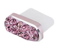 Générique Type C Dust Plug Charm - Phone Charging Port Cap, Decorative USB C Dust Blocking Cover, Glitter Port Protector Plug, Sparkling Mobile Connector Seal Accessories for TypeC Interface