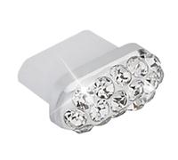 Générique Type C Dust Plug Charm - Rhinestone Crystal Charging Port Cover, Sparkling Phone Dust Stopper Cap, Decorative USB C Anti DustProtector, Mobile Port Sealing Accessory for Charging Interface
