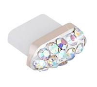 Générique Type C Dust Plug Charm - Rhinestone Crystal Charging Port Cover, Sparkling Phone Dust Stopper Cap, Decorative USB C Anti DustProtector, Mobile Port Sealing Accessory for Charging Interface