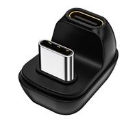 Générique Type C Elbow Adapter - Right Angle Connector for Expansion | USB 4.0 with 40Gbps Transfer, 8K@60Hz Display Support, Portable Female to Male Design for Smartphones Tablets Computers
