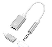 Générique Type-C to 3.5mm Converter, Headphone Aux Cable, Stereo Sound, Compatible with Devices, Audio Adapter Cord for Car Stereo, Earphones, Headphones, Music, Calls, Watching Videos
