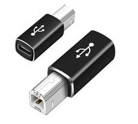 Générique Type C To B Connector - USB C To USB B Adapter, USBs Female To USBs Male Adapterr | Adapter For Printer Connections, Piano DACs, Laptops, Desktops, Setups, Home Workstations, Music Devices