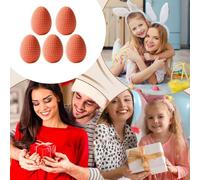 Générique Œufs Pâques Tricotés - Œuf Décoratif Pastel | Décoration Printanière Tricot | Ornement Pascal | Accessoire Vase Couronne Guirlande Maison Bureau Fête