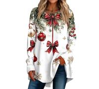 Générique Ugly Christmas Sweater Femme Fete Chic Oversize Chaude Herbst Doux Adulte Beau Pull De Noël Plaid avec Manches Drole Gros Chaud Hiver Pull Moche De Noël Femme XL