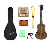 Générique Ukulélé Guitare 7 Pièces Kit 4 Cordes Mini Hawaïenne Guitare Ukulélé Bagage Accessoires Adapté Débutants Passionnés Cadeau Musique Amateur