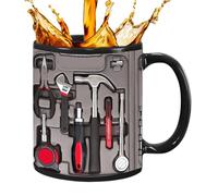 Générique Ultimate Mechanic Tool Kit Coffee Mug, Ceramic Machinist Mug with Wrench Screwdriver Design, Funny Gift for Men Women, Suitable Living Bedroom Dining Room