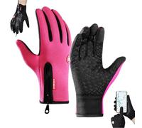 Générique Ultimate Waterproof & Windproof Thermal Gloves, Upgraded Thermal Glove with Touch Screen, Waterproof & Windproof Unisex (Pink)
