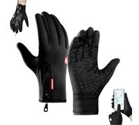 Générique Ultimate Waterproof & Windproof Thermal Gloves, Upgraded Thermal Glove with Touch Screen, Waterproof & Windproof Unisex (Black)