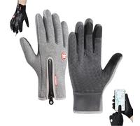 Générique Ultimate Waterproof & Windproof Thermal Gloves, Upgraded Thermal Glove with Touch Screen, Waterproof & Windproof Unisex (Grey)