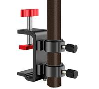 Générique Umbrella Clamp - Metal Holder Bracket, Adjustable Outdoor Stand, Stable Shade Mount | Accessory for Fishing Gear, Patio Chairs, Beach Setup, Garden, Lawn, Recreation