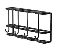 Générique Umbrella Stand, Metal Storage Rack for Umbrella, Space Saving Rust Resistant, Entryway Organizer for Apartments, Small Spaces, Walking Sticks, 4.72x2.76 inches, Black, White