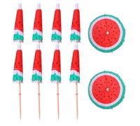 Générique Umbrella Toothpicks For Drinks,Paper Multipurpose Umbrella Picks - 10PCS Portable Hawaiian Party Decorations, Parasols Toothpicks For Family Gathering
