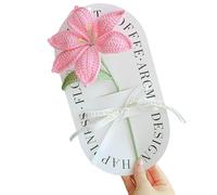 Générique Un Bouquet de lys au Crochet éternel - Un Cadeau Fait Main pour la Fête des Mères, Un Souvenir précieux pour Maman, Votre Petite Amie ou Votre Meilleure Amie (Rose)