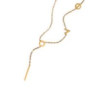 Générique Un collier romantique en forme de Y pour femmes avec AMOUR, parfait pour le quotidien et comme cadeau pour les couples