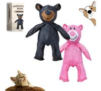 Générique Unbreak Bear Dog Toy, 2025 New Unbreak-Bear for Heavy Chewers, Indestructible Dog Toy, for Aggressive Chewers to Keep Them Busy, Chew Toys Interactive Squeaky Toys (Mix)
