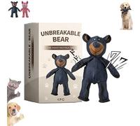 Générique Unbreak Bear Dog Toy, 2025 New Unbreakable Extreme Bear Upgraded, for Aggressive Chewers to Keep Them Busy, Chew Toys Interactive Toys, Indestructible Squeaky Toys, for Large Dogs (Blue)