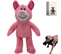 Générique Unbreak Bear Dog Toy - Heavy Duty Indestructible Rubber Toy for Aggressive Chewers, Vet-Recommended Non-Toxic Puppy Teething Toy for Large Breeds (Pink)