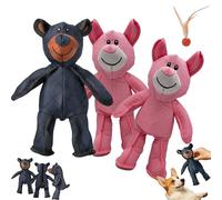 Générique Unbreakable Dog Toys, Unbreak Bear Dog Toy, Unbreak-Bear for Heavy Chewers, Heavy Duty Chewer Large Breed, Indestructible Dogs Toys for Large Dogs (Mix-b 3pcs)