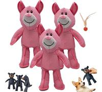 Générique Unbreakable Dog Toys, Unbreak Bear Dog Toy, Unbreak-Bear for Heavy Chewers, Heavy Duty Chewer Large Breed, Indestructible Dogs Toys for Large Dogs (Pink 3pcs)