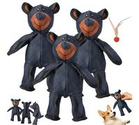 Générique Unbreakable Dog Toys, Unbreak Bear Dog Toy, Unbreak-Bear for Heavy Chewers, Heavy Duty Chewer Large Breed, Indestructible Dogs Toys for Large Dogs (Blue 3pcs)