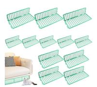 Générique Under Bed Blocker, Sofa Stopper, Protective Barrier Set, 12-Piece Adjustable Design, Sturdy Flexible Material, Easy Installation System, Ideal for Pet Safety Living Room Playroom Furniture