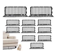 Générique Under Bed Blocker, Sofa Stopper, Protective Barrier Set, 12-Piece Adjustable Design, Sturdy Flexible Material, Easy Installation System, Ideal for Pet Safety Living Room Playroom Furniture