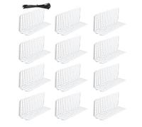 Générique Under Furniture Blocker, 12-Pack Bed Connector Pad, Sturdy Pet Barrier Panels, Cat Toy Stopper Guard Strip, Ideal for Living Room, Dining Area, Hotel, Motorhome, Home Use, Animal Protection