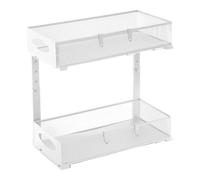 Générique Under the Sink Organizer, Pull-Out Storage Rack with Adjustable Height, Space-Saving Kitchen Cabinet Shelf for Household Cupboard, Laundry Room, Bathroom, 19.69x15.67x8.07 inches