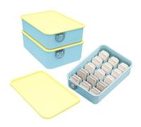 Générique Underwear Organizers - 12.2x8.46x4.13 Inches Sock Organizer | Storage Divider for Clothes | Stackable Underwear Drawer Organizer Set for Socks, Ties, Scarves, Jewelry, Laundry