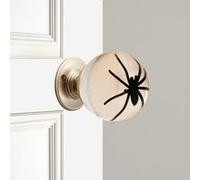 Générique Unique Decorative Door Handle, Round Glass Bead Door Handle, Nature Style Transparent Animal Crystal Doors Knobs Pull Handles, Retro Round Resin Epoxy Flower Doors Knob Retro(U,6cm)
