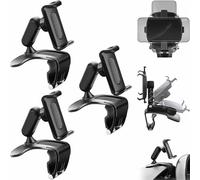 Générique Unirexa Phone Holder, Unirexa Dashboard Phone Holder, Universal 360° Dashboard Phones Holders, Multifunctional Car Clip on Phones Holders, Fits 4”-7” Smartphones (3Pcs)