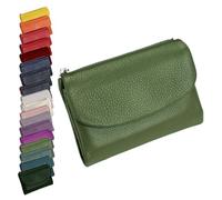 Générique Unisex Pebble Leather Wallet, Cute Small Wallets for for Men and Women, 5.3in Leather Coin Card Holder with Card Slots, Coin Pocket & Cash Storage, Small Compact Pocket Purse Multicolor (O)