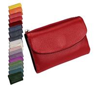 Générique Unisex Pebble Leather Wallet, Cute Small Wallets for for Men and Women, 5.3in Leather Coin Card Holder with Card Slots, Coin Pocket & Cash Storage, Small Compact Pocket Purse Multicolor (D)