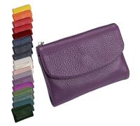 Générique Unisex Pebble Leather Wallet, Cute Small Wallets for for Men and Women, 5.3in Leather Coin Card Holder with Card Slots, Coin Pocket & Cash Storage, Small Compact Pocket Purse Multicolor (M)