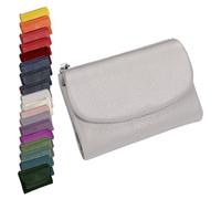 Générique Unisex Pebble Leather Wallet, Cute Small Wallets for for Men and Women, 5.3in Leather Coin Card Holder with Card Slots, Coin Pocket & Cash Storage, Small Compact Pocket Purse Multicolor (I)