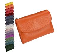 Générique Unisex Pebble Leather Wallet, Cute Small Wallets for for Men and Women, 5.3in Leather Coin Card Holder with Card Slots, Coin Pocket & Cash Storage, Small Compact Pocket Purse Multicolor (B)