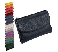 Générique Unisex Pebble Leather Wallet, Cute Small Wallets for for Men and Women, 5.3in Leather Coin Card Holder with Card Slots, Coin Pocket & Cash Storage, Small Compact Pocket Purse Multicolor (G)