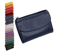 Générique Unisex Pebble Leather Wallet, Cute Small Wallets for for Men and Women, 5.3in Leather Coin Card Holder with Card Slots, Coin Pocket & Cash Storage, Small Compact Pocket Purse Multicolor (F)